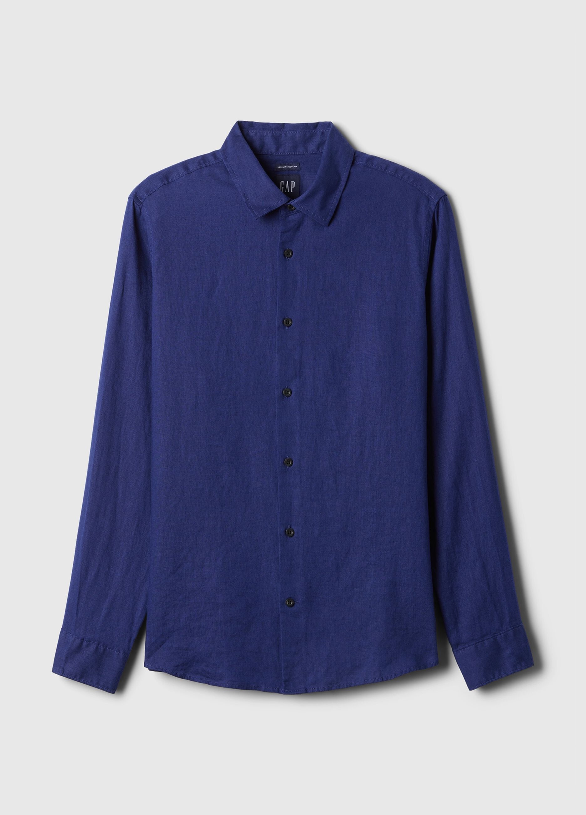 Regular-fit shirt in linen