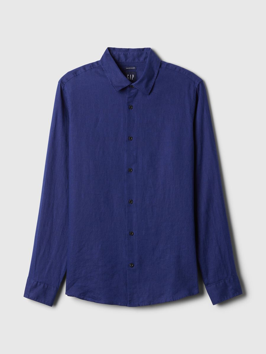 Regular-fit shirt in linen_3