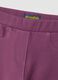 Purple flare treggings in stretchy organic cotton_3