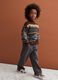 Maglione multicolor jacquard in misto lana con colletto rialzato regular fit_1