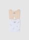 Multicolour newborn bodysuit twin-pack in pure cotton_2