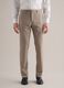 Beige Checked Slim Fit Trousers_1