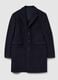 Blue Regular Fit Coat with Buttons_5