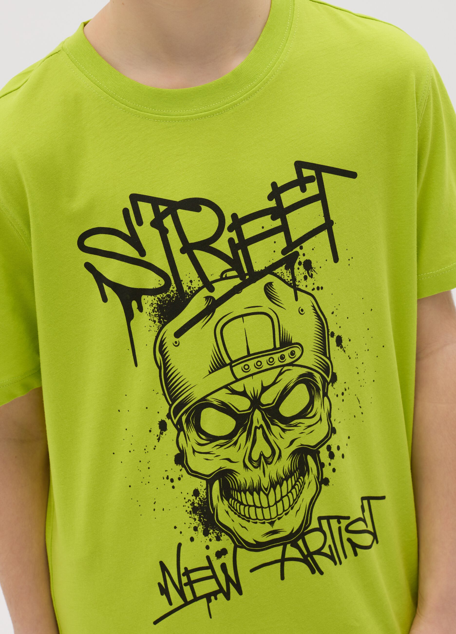 Cotton T-shirt with print
