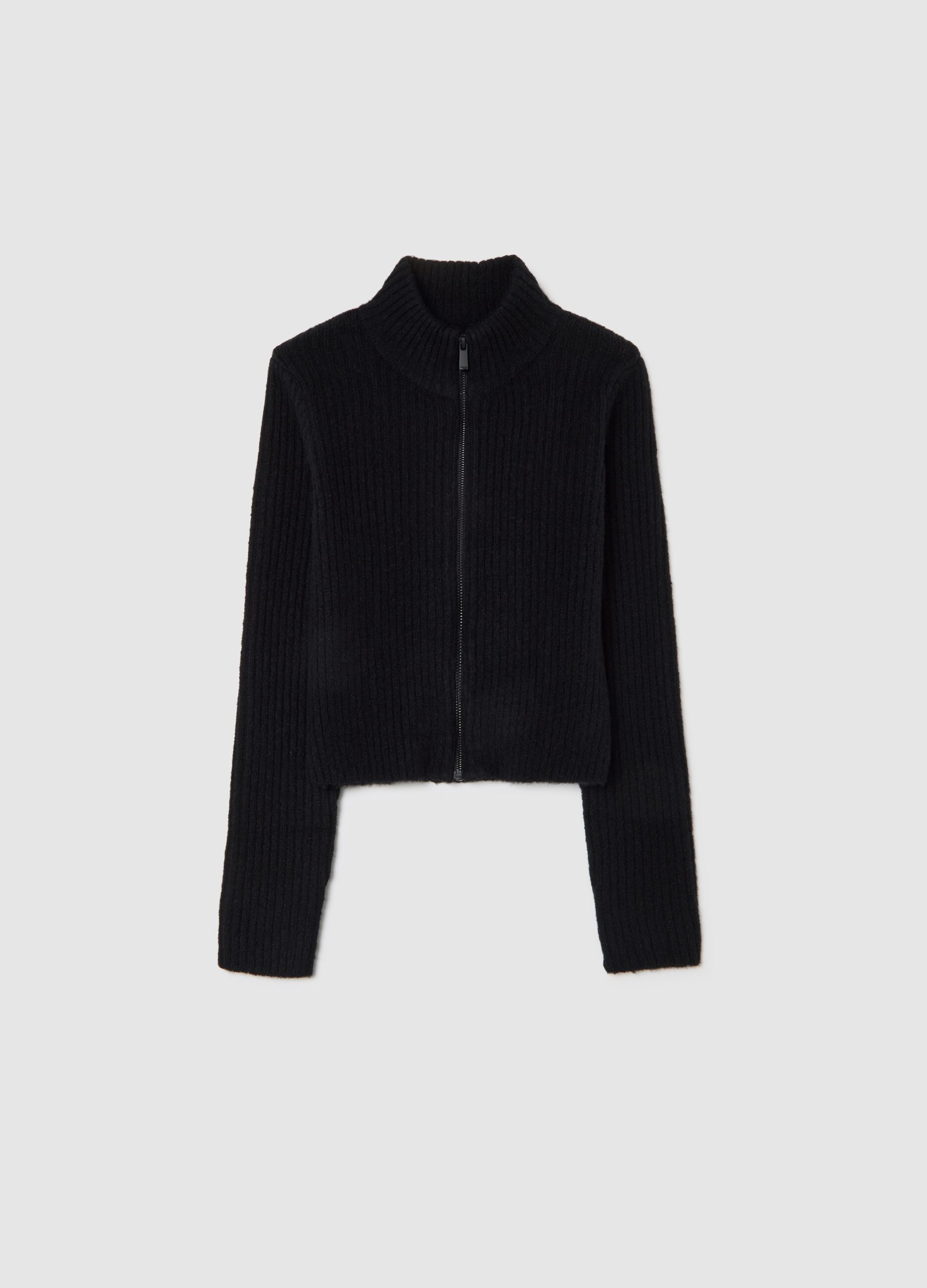 Black Hooded Cardigan for Girls