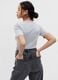 Round-neck T-shirt in cotton and modal mélange_1