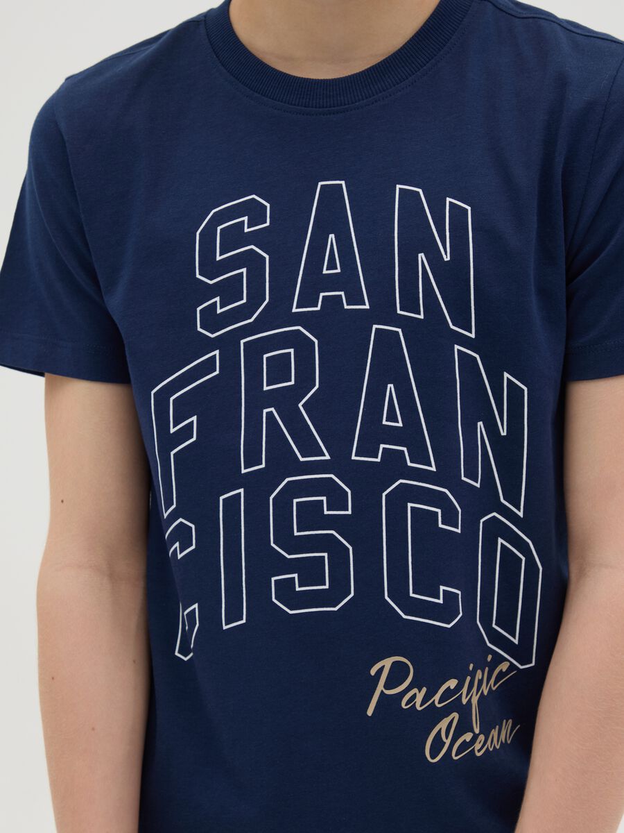 San Francisco Blue Pure Cotton T-Shirt_2