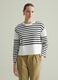 Long-sleeved T-shirt in striped cotton_0