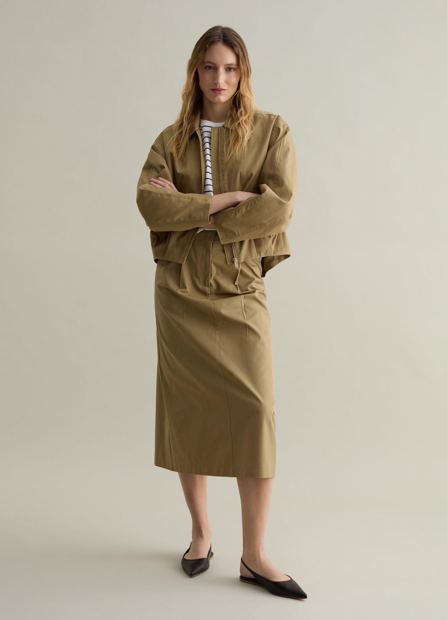 Ovs Gonna midi con pinces Promozione Abbigliamento