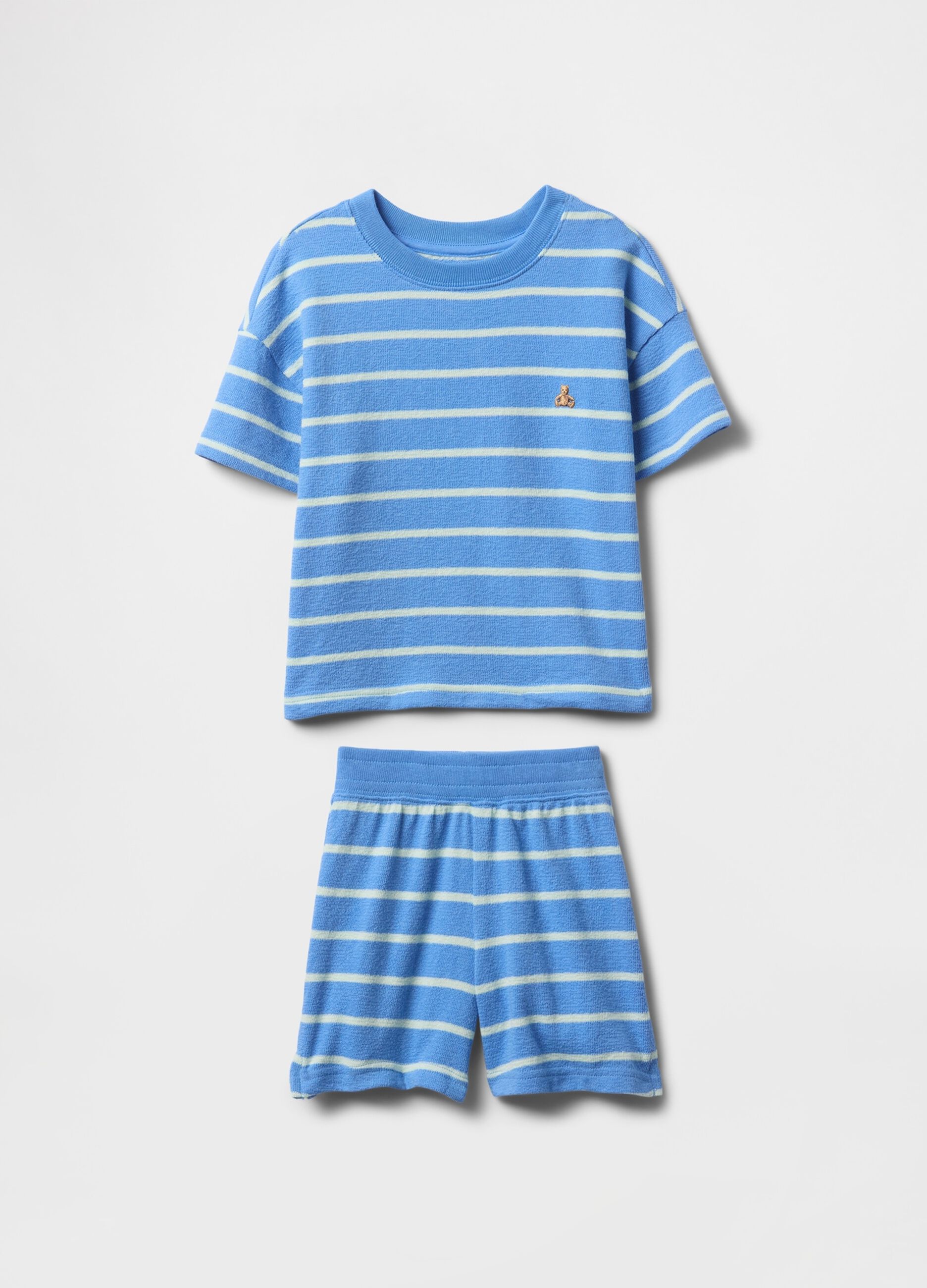 Light blue striped GAP Kids set