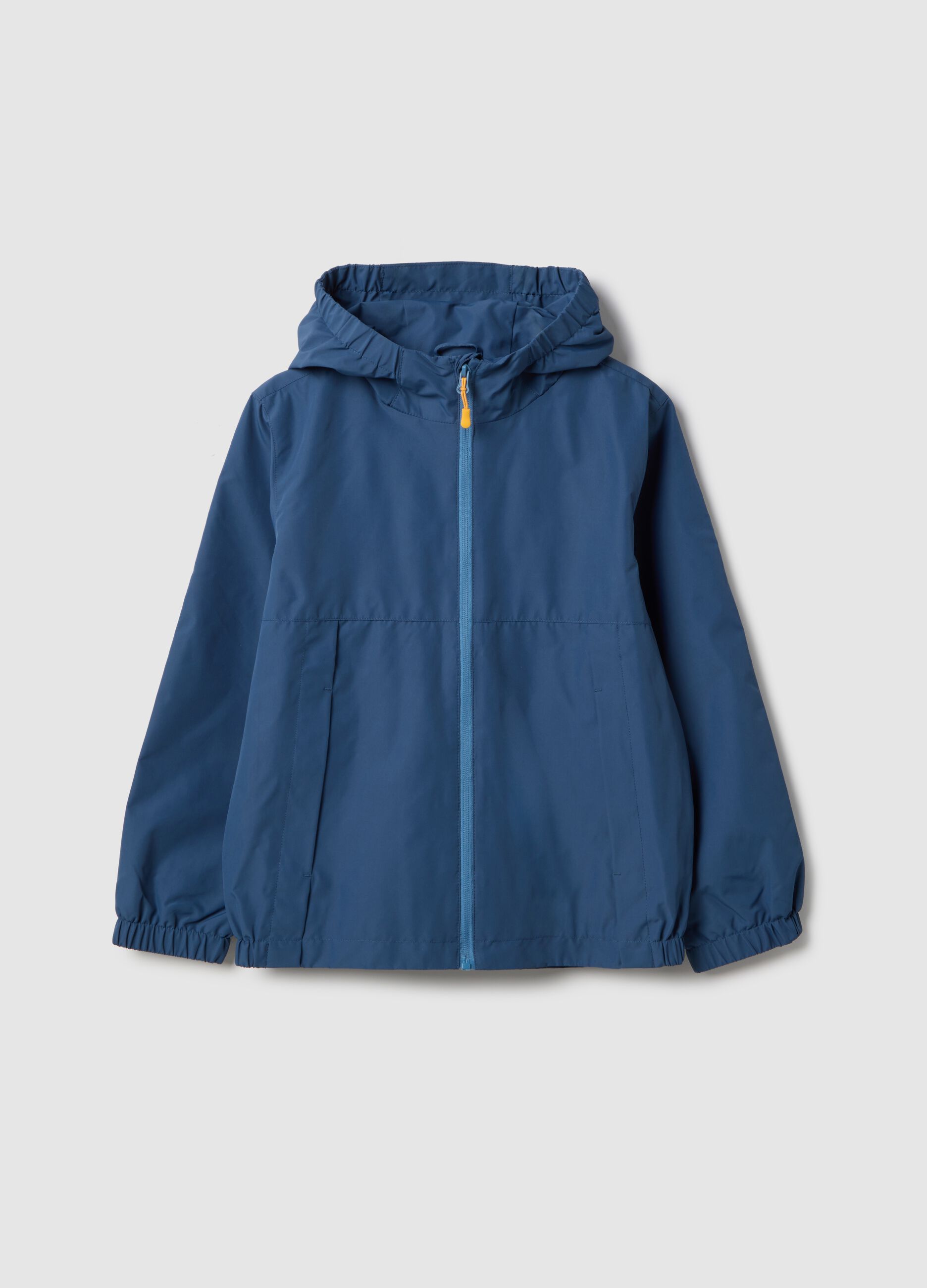 Giacca blu con cappuccio da ragazzo regular fit