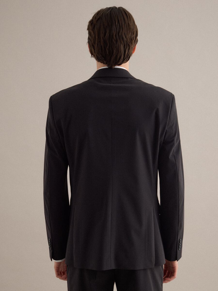 Black slim fit blazer_2