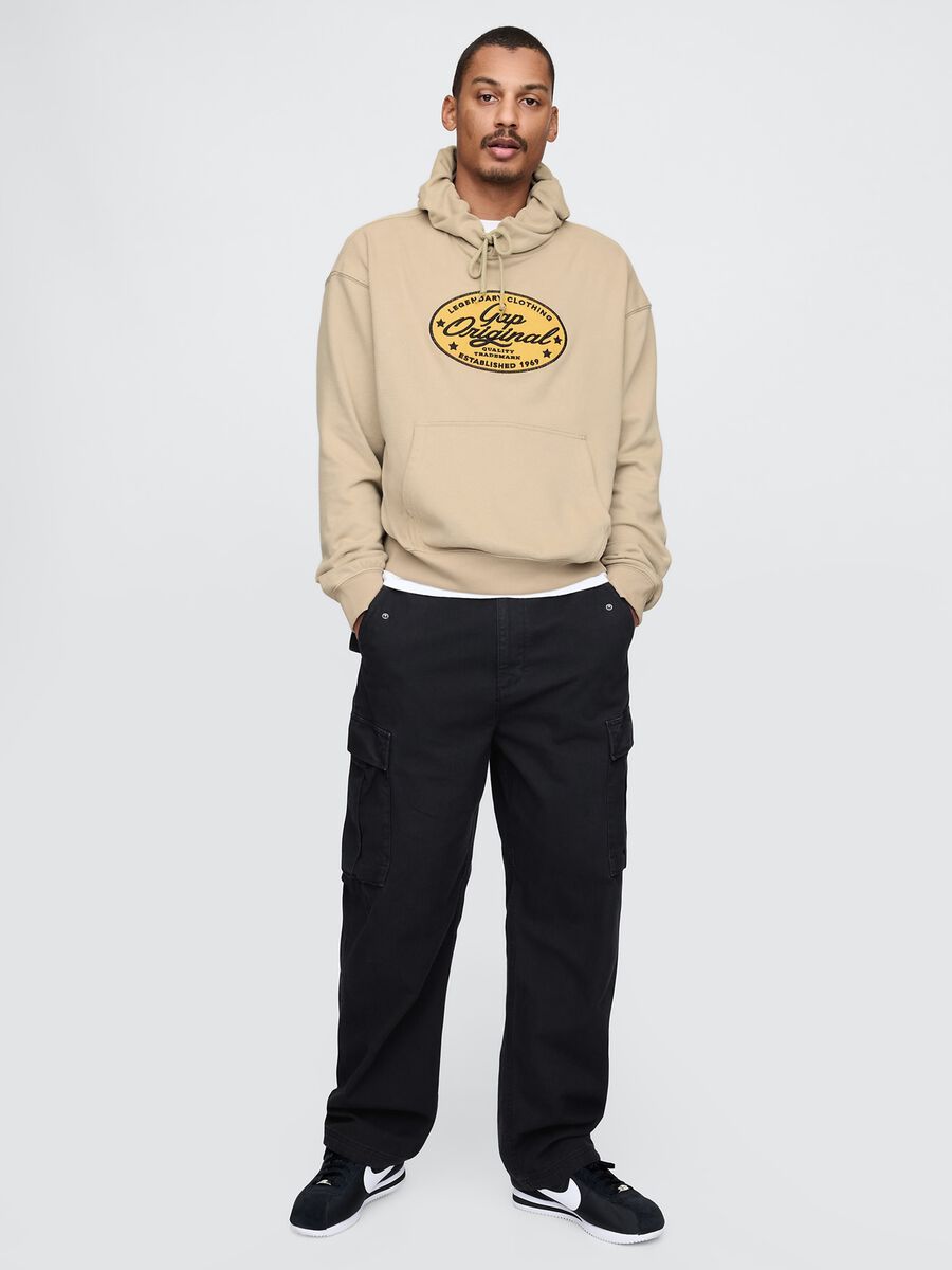 Beige Hoodie Sweatshirt Gap_1