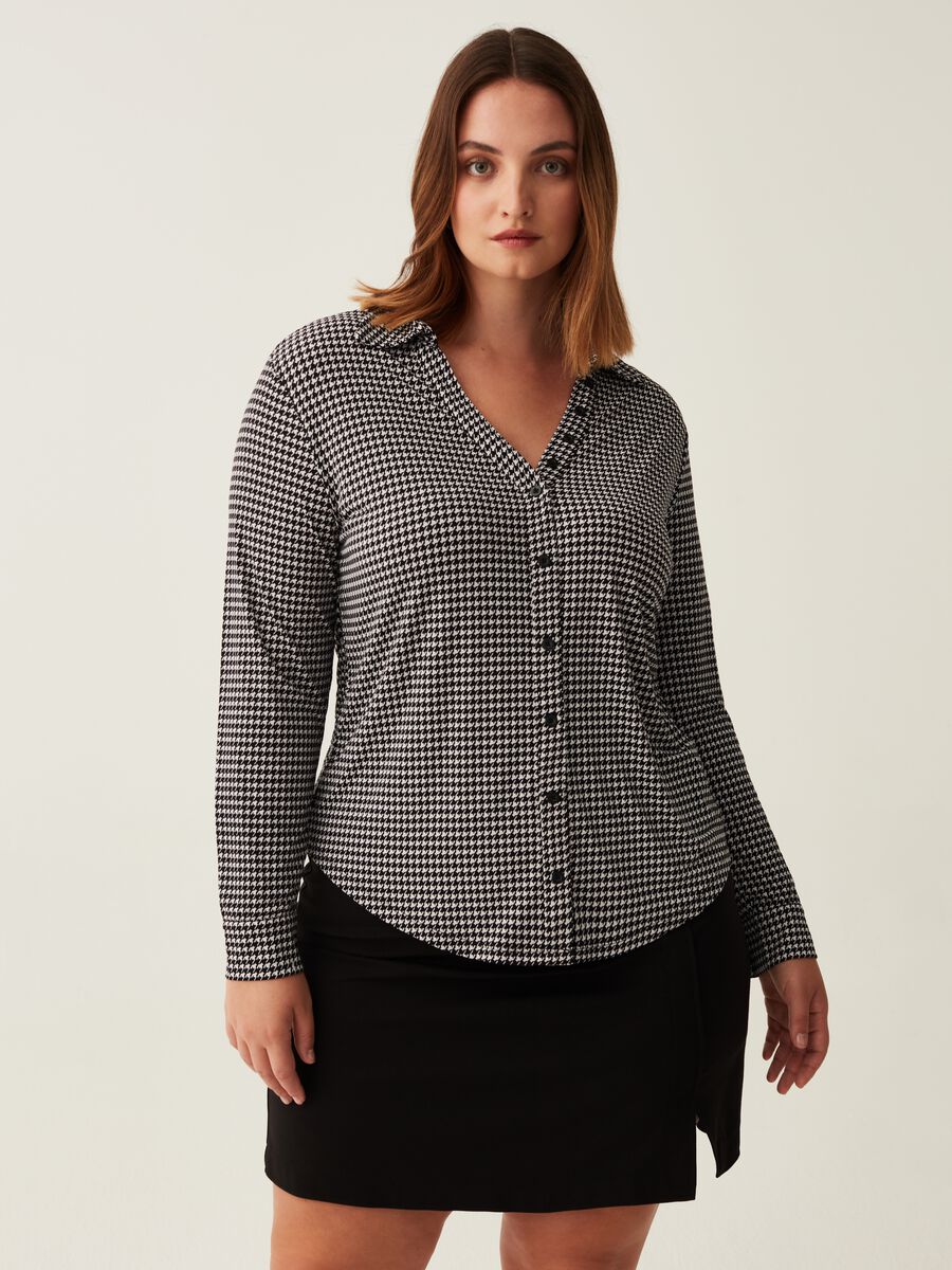 Camicia con stampa all-over Curvy_1