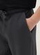 Regular fit black cotton jogger trousers for boys_2