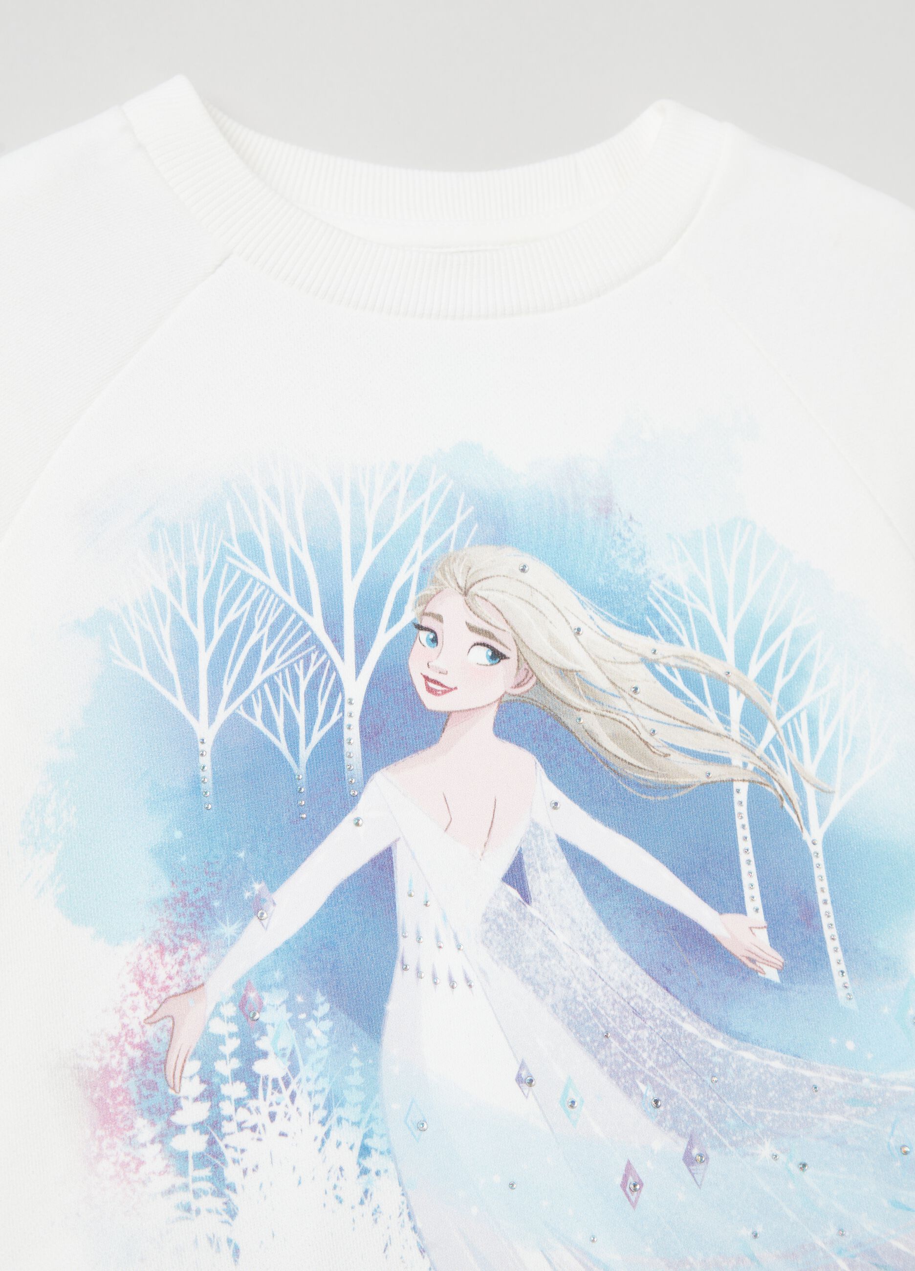 Vestito stampa Frozen con gonna in tulle_2