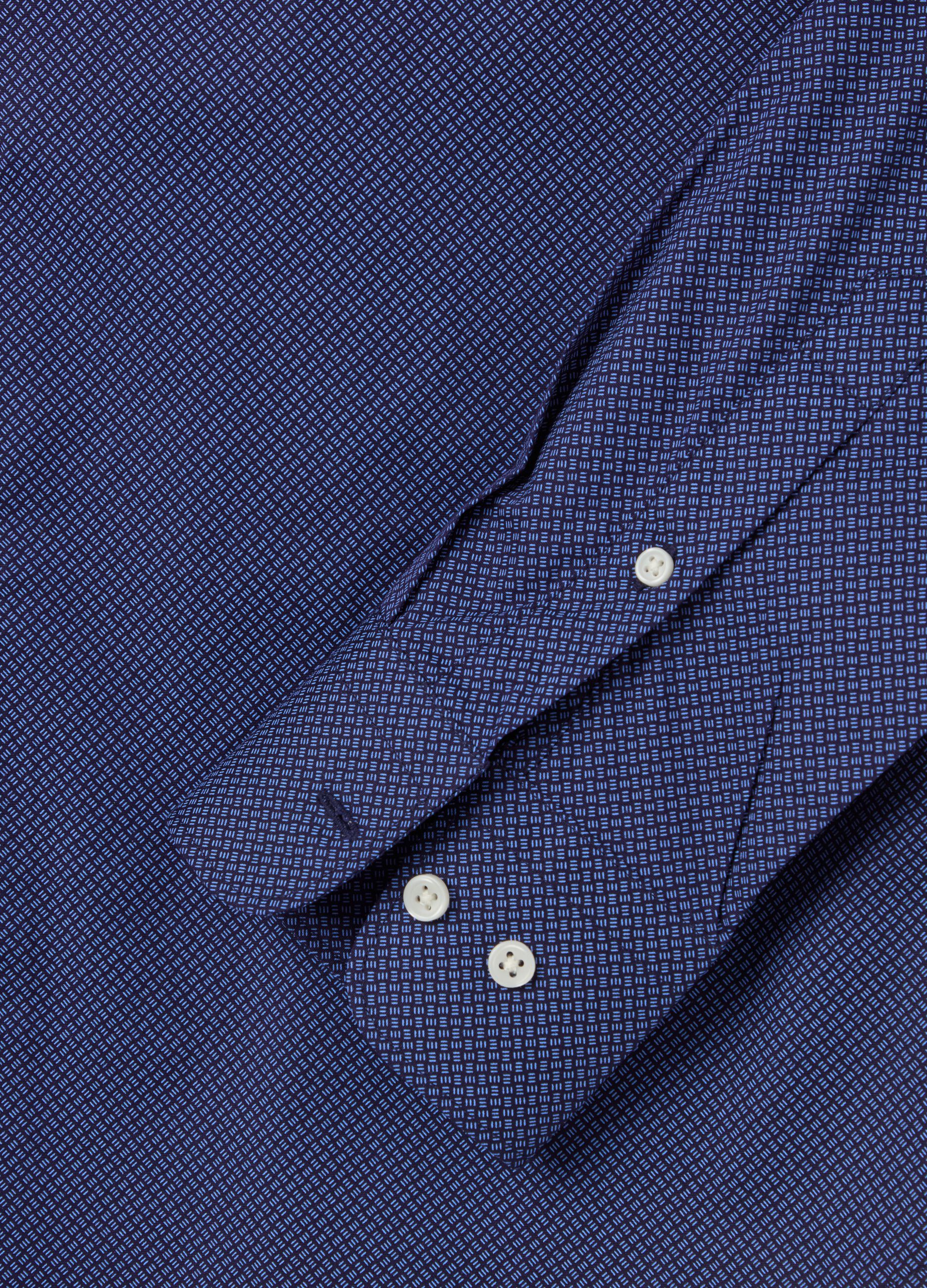 Slim-fit shirt with micro pattern