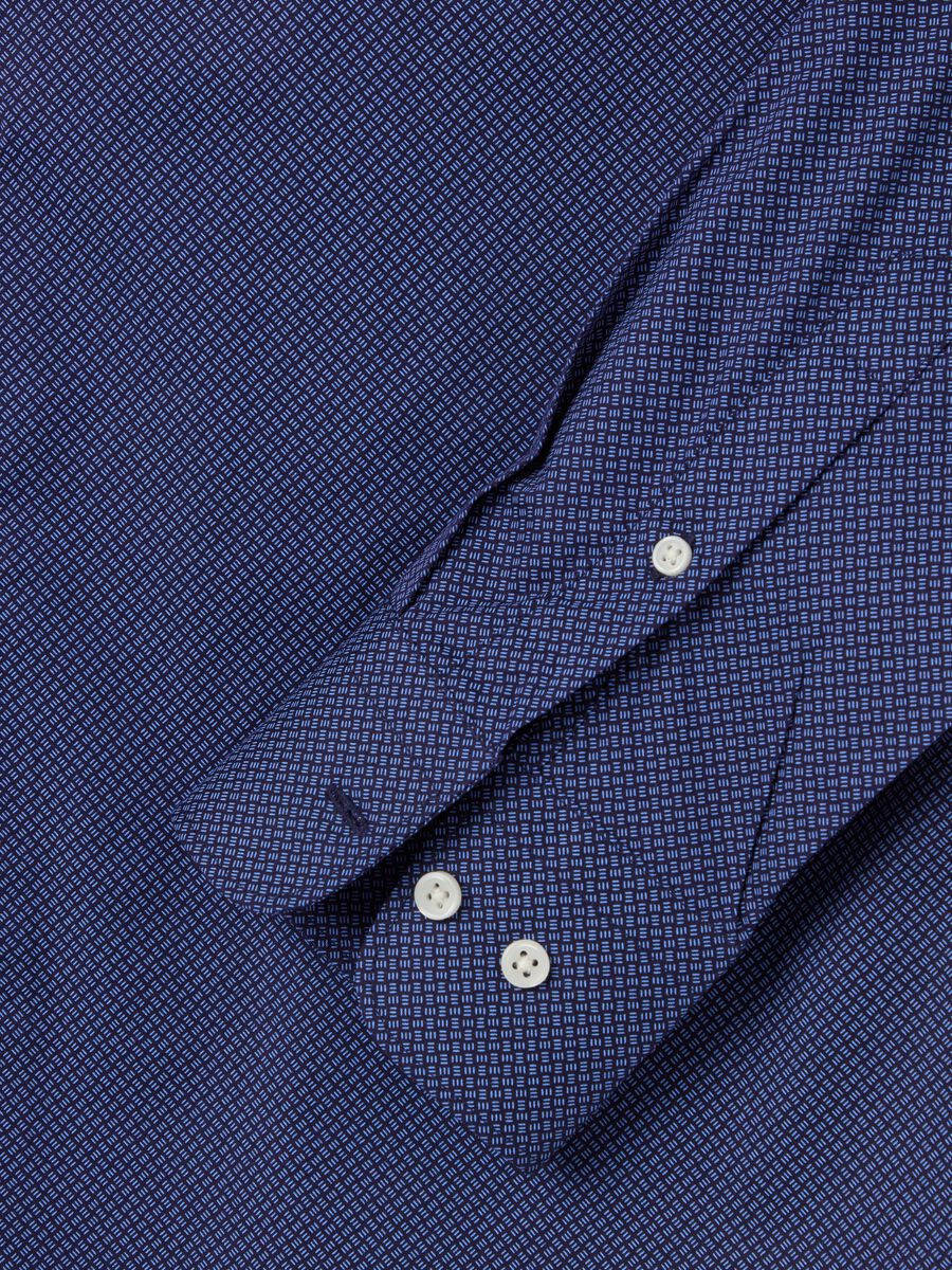 Slim-fit shirt with micro pattern_5