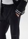 Pantaloni jogger da ragazzo in puro cotone nero regular fit_2
