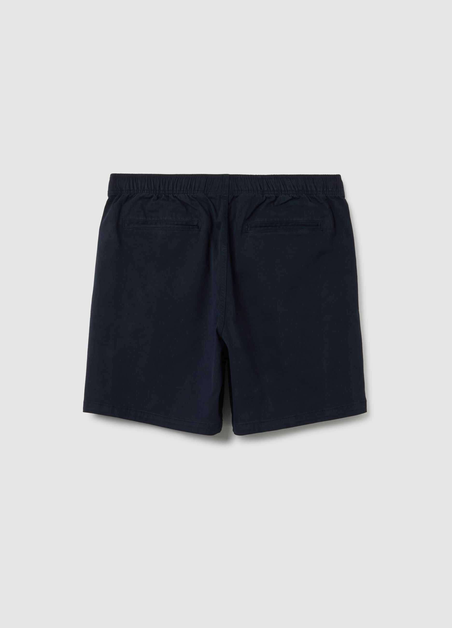 Stretch cotton Bermuda joggers