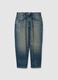 Low-rise blue jeans in pure cotton denim_5