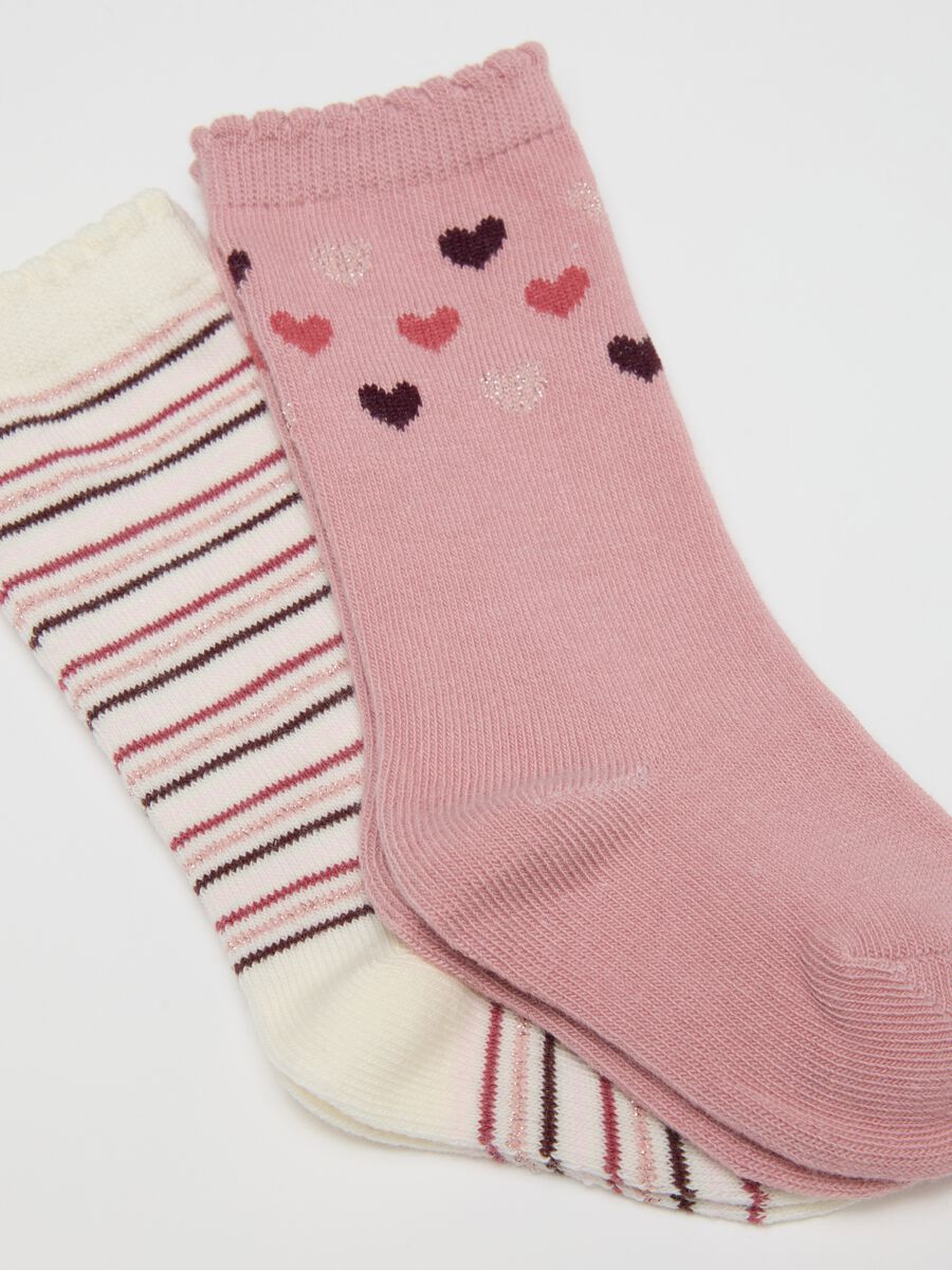 Multicolor Elasticated Cotton Mix Baby Girl Socks Triple Pack_1
