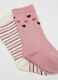 Multicolor Elasticated Cotton Mix Baby Girl Socks Triple Pack_1