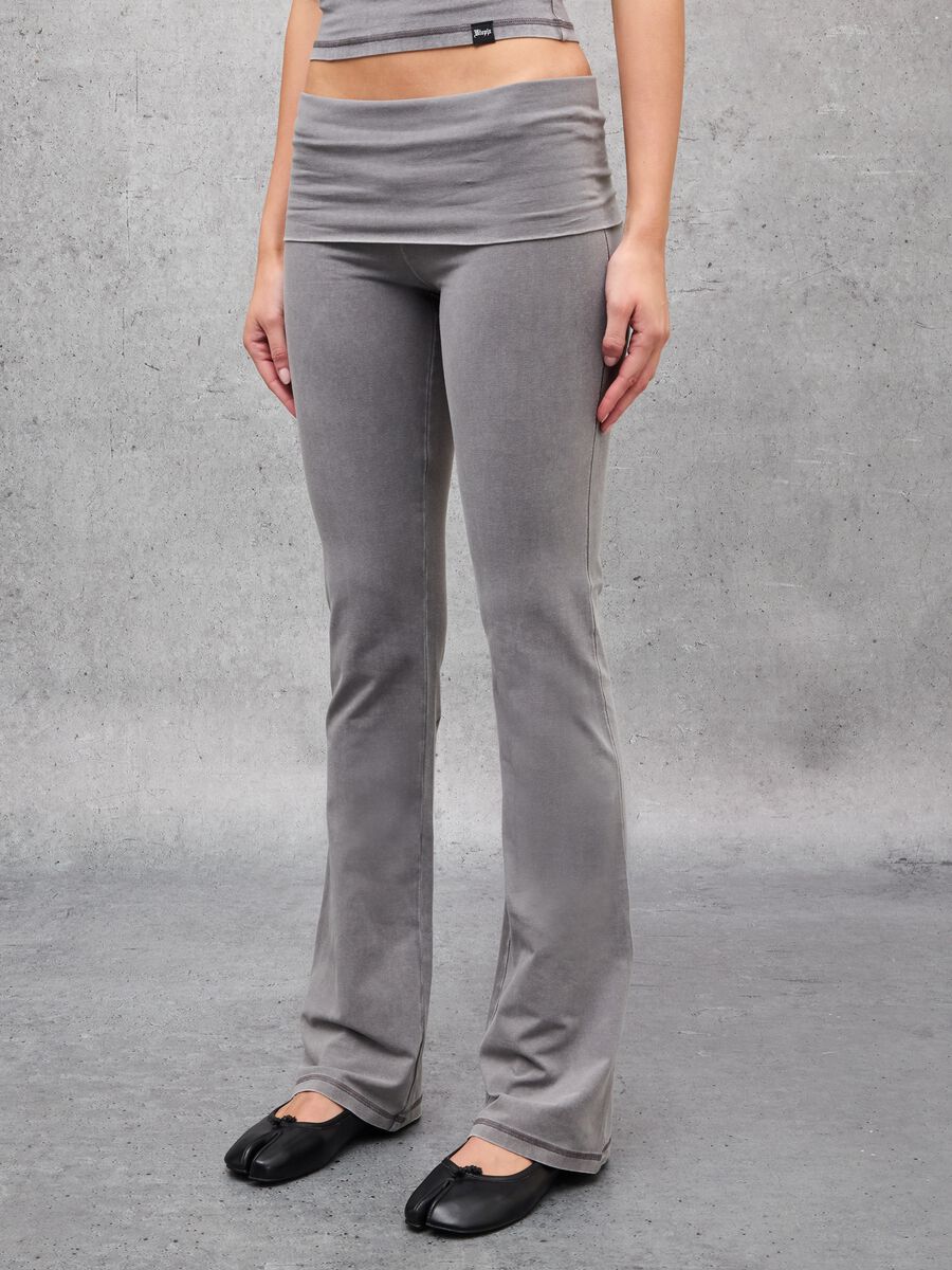 Yoga Flare Pants Vintage Grey_1