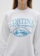 White cotton blend sweatshirt, regular fit crewneck_3