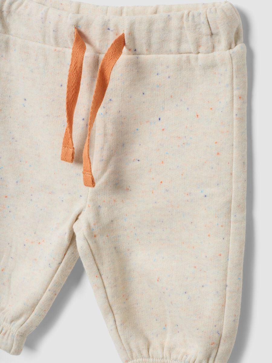 Beige organic cotton-blend sweatshirt and joggers set_2