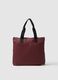 Shopper rossa con tasche_0