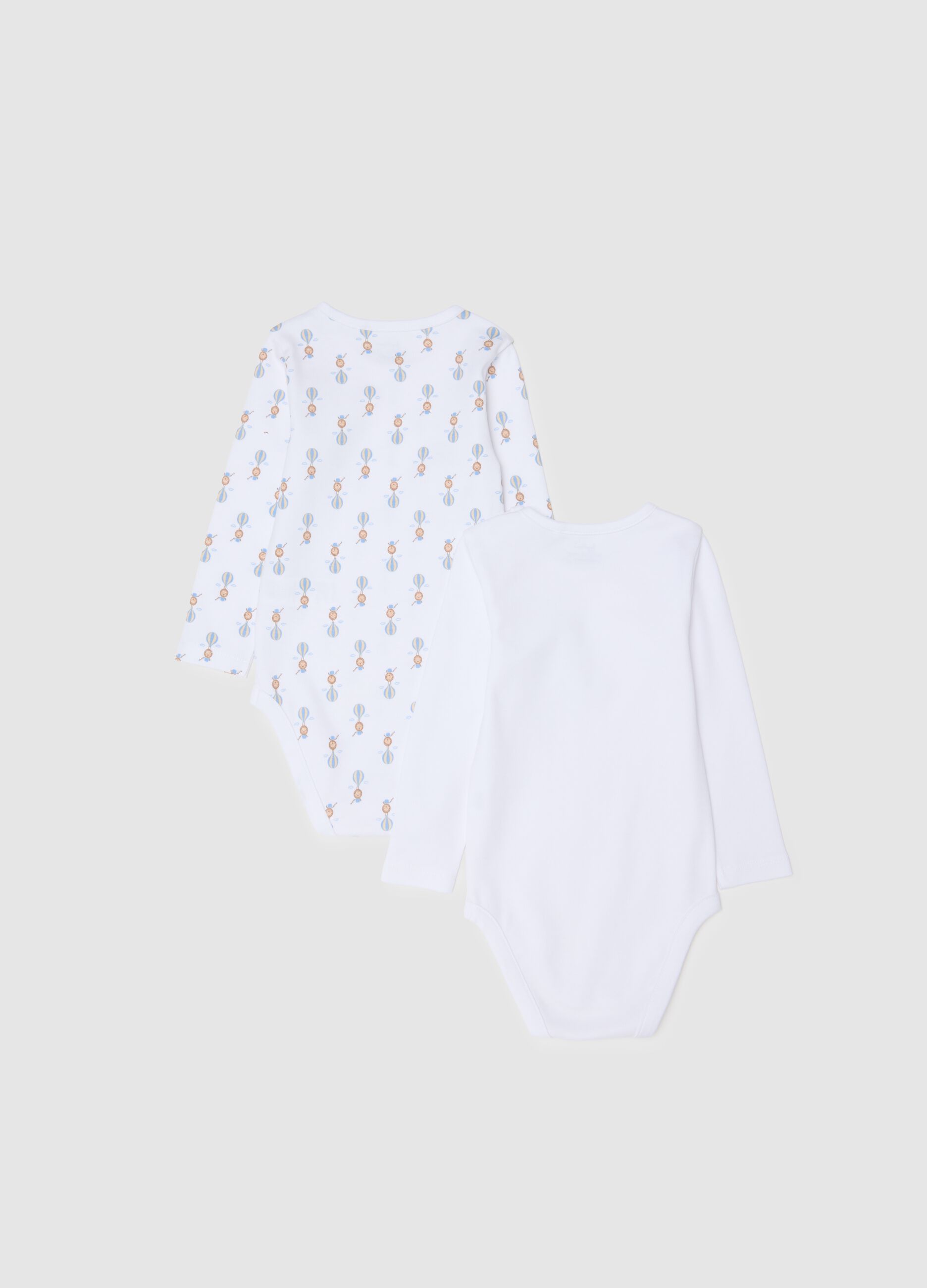 White cotton baby bodysuit