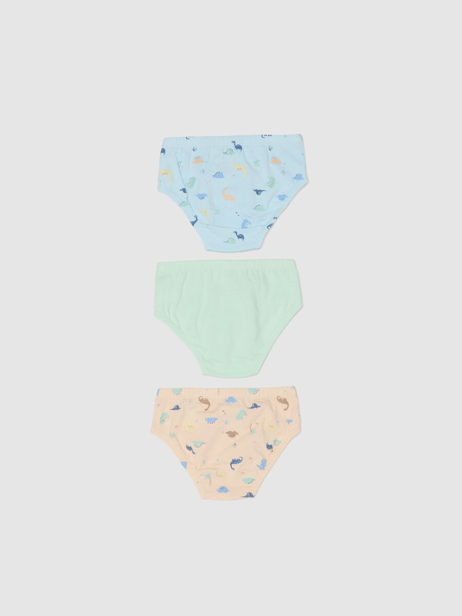 Multicolour stretch cotton baby briefs tripack_1