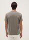 Grey pure cotton short sleeve regular fit t-shirt_2