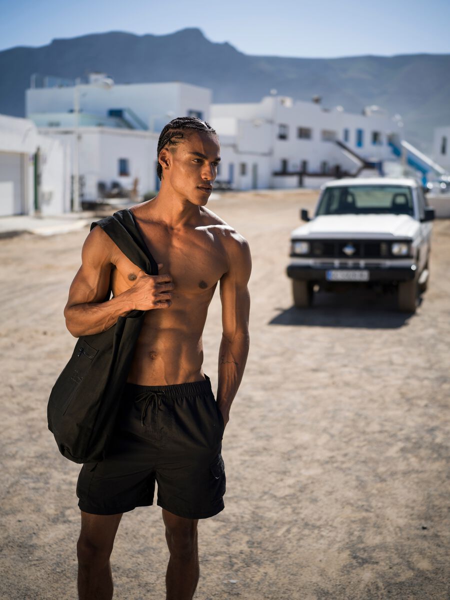 Cargo Swim Shorts Black_0