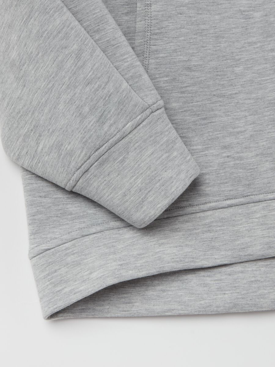 Oversized sweatshirt with hood and zip_5