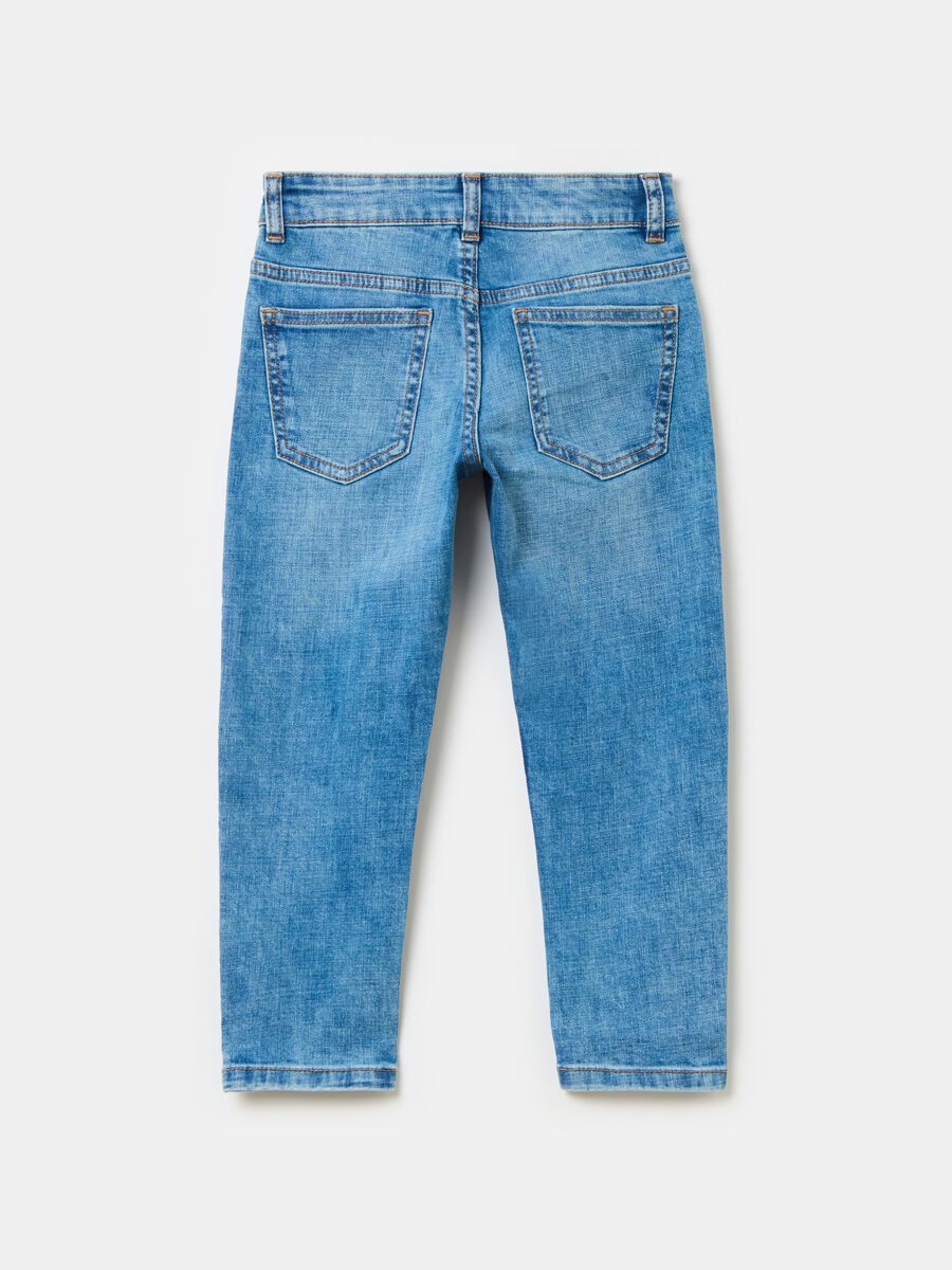 Relaxed-fit jeans with abrasions_1
