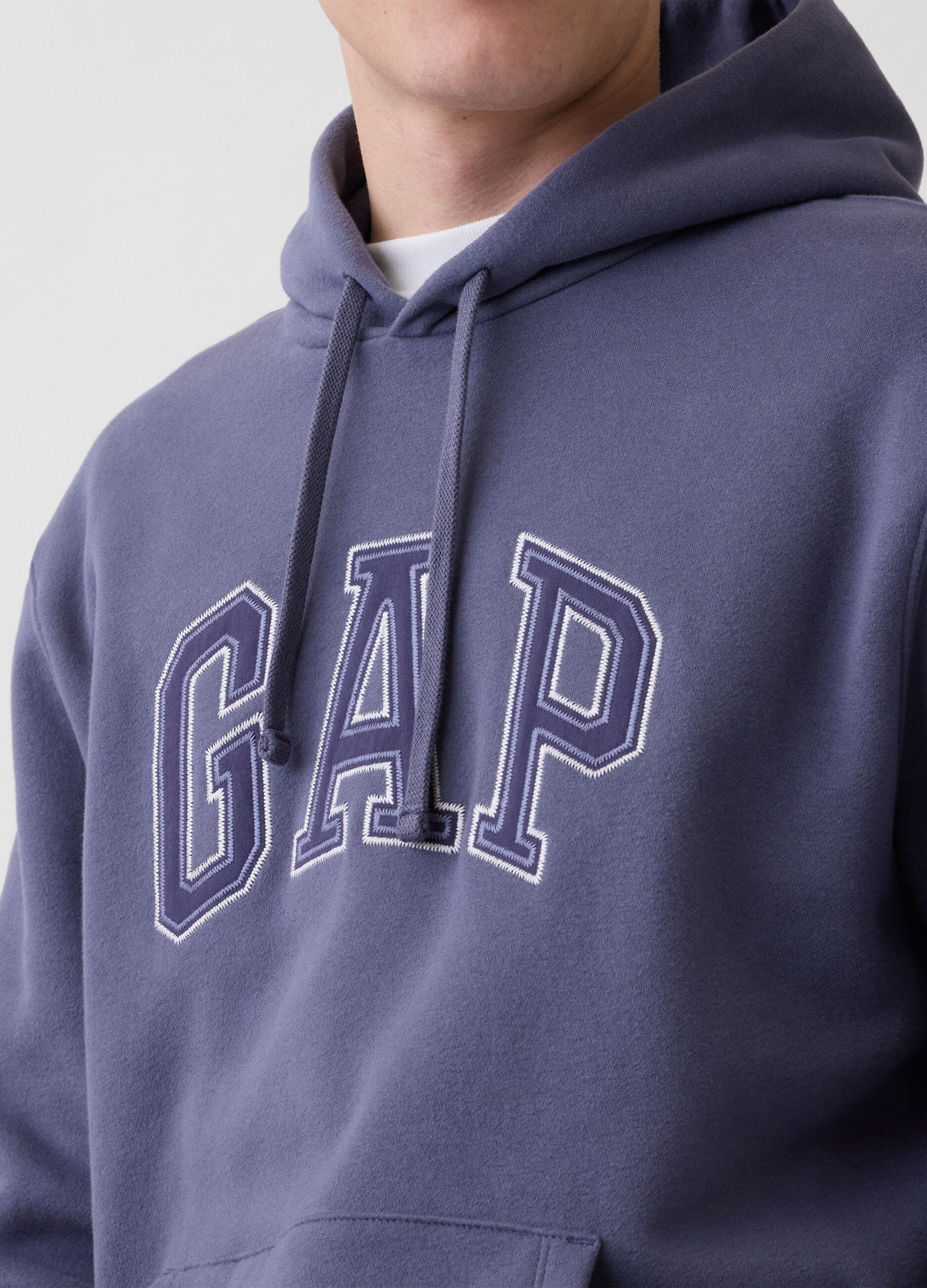Logo hoodie in cotton blend