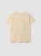 Beige pure cotton regular-fit T-shirt with cute animal print_6