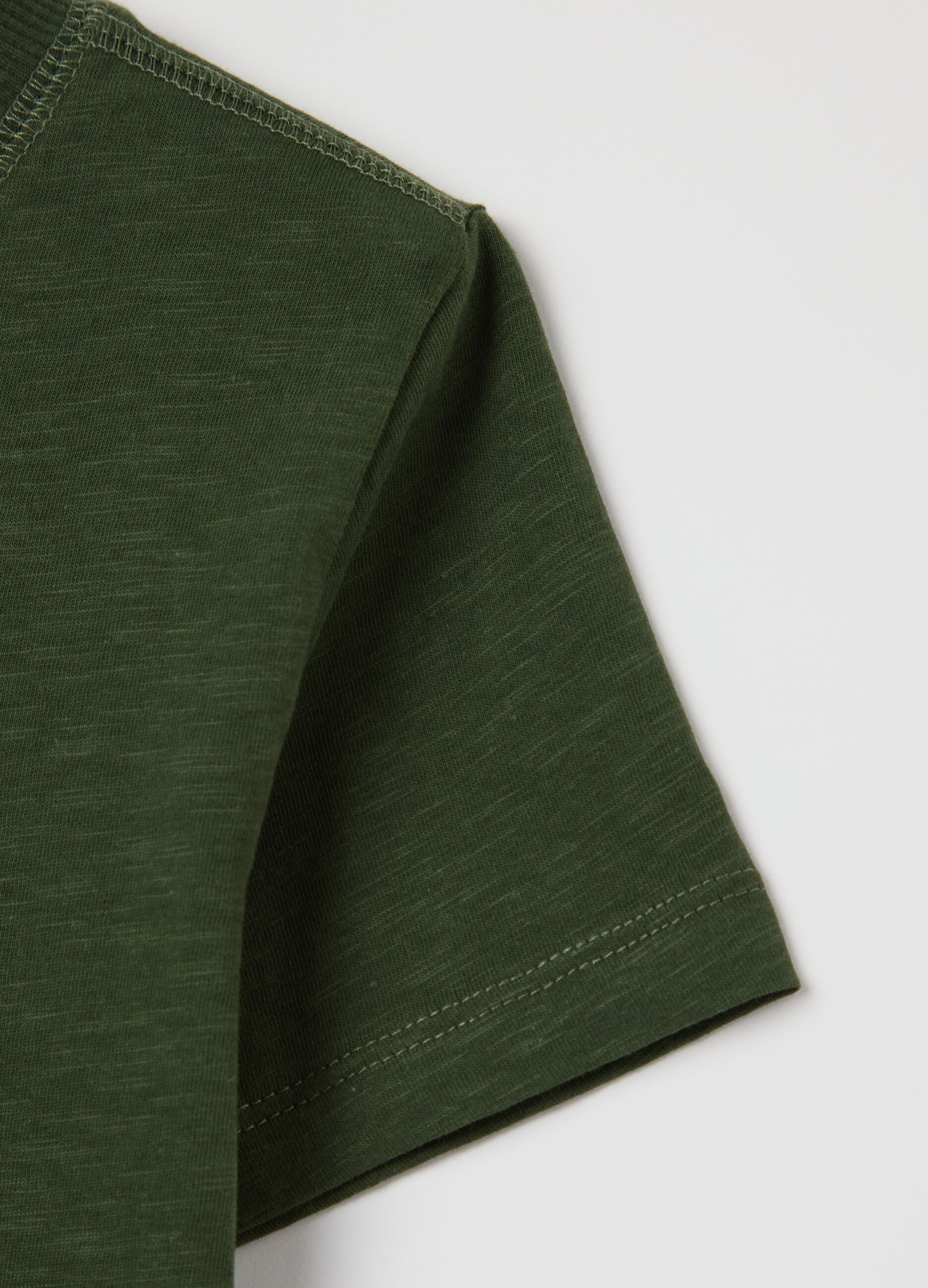 T-shirt in cotone con scollo rotondo
