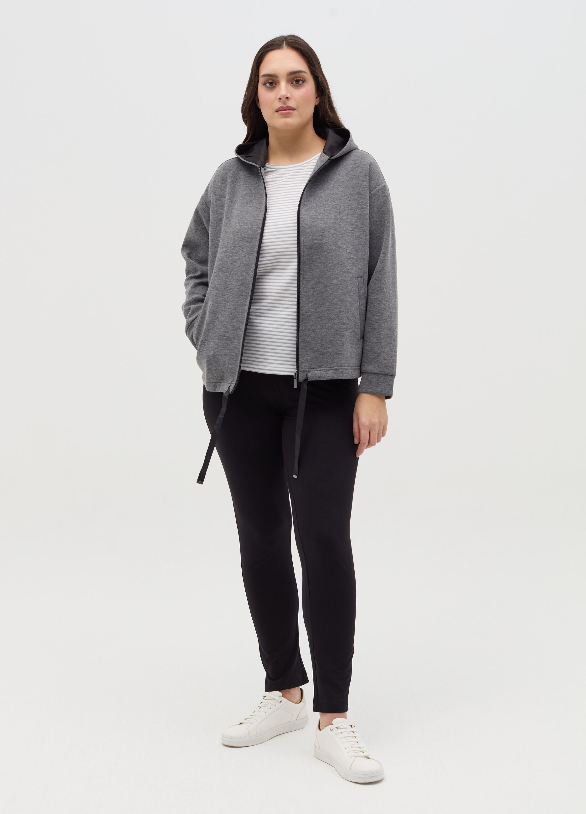 Curvy stretch cotton leggings