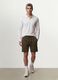 White long-sleeve polo in pure organic cotton piqu&eacute;, regular fit_1