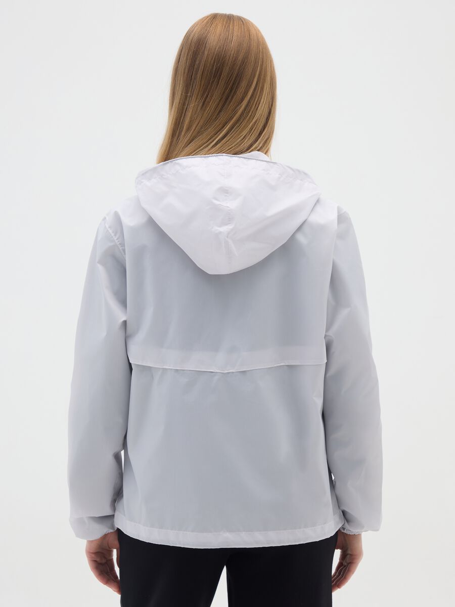 Women's White Waterproof Jacket_2