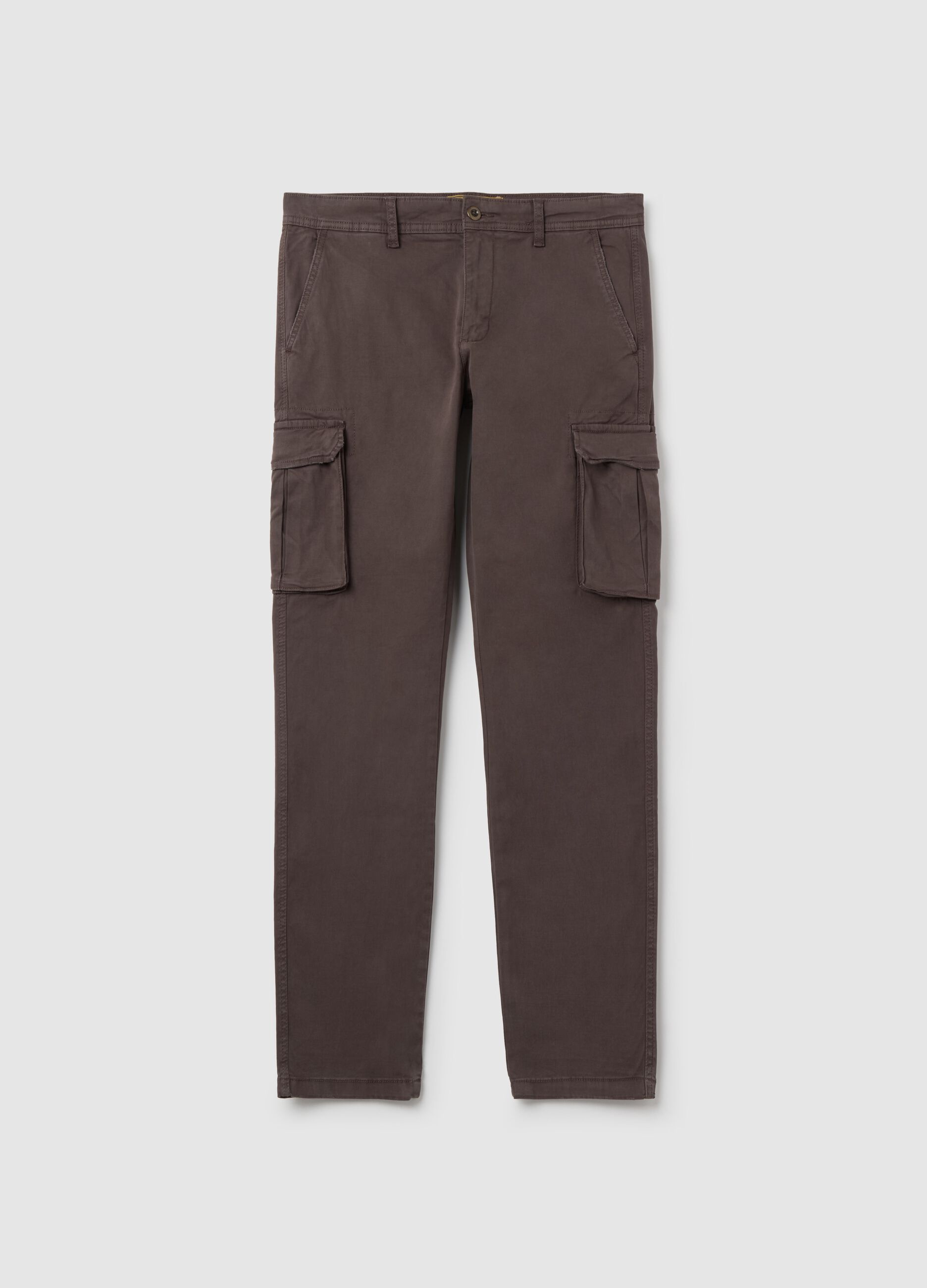 Pantaloni cargo in twill