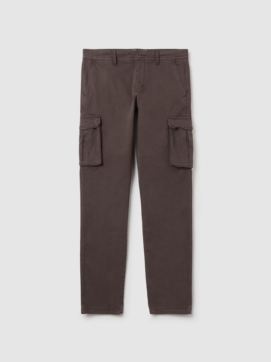 Cargo trousers in twill_4
