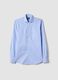 Blue Slim Fit Pure Cotton Shirt_0