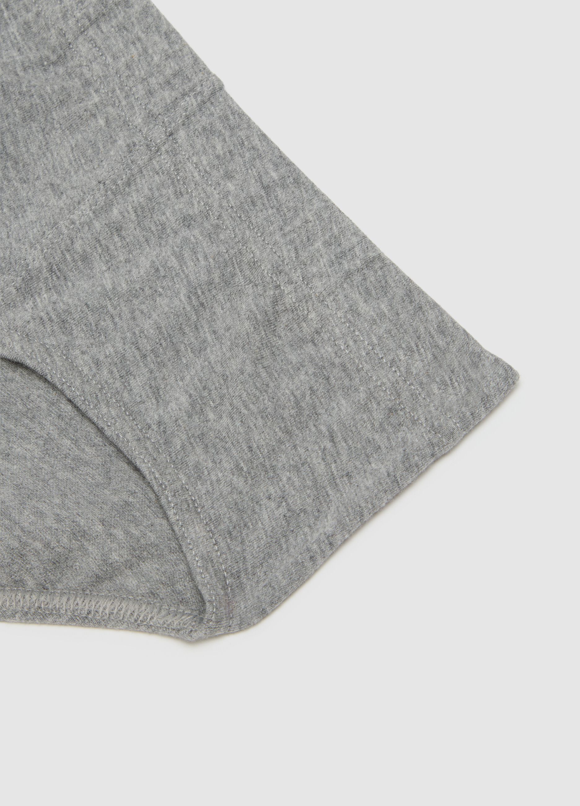 Grey Cotton Briefs Regular Fit