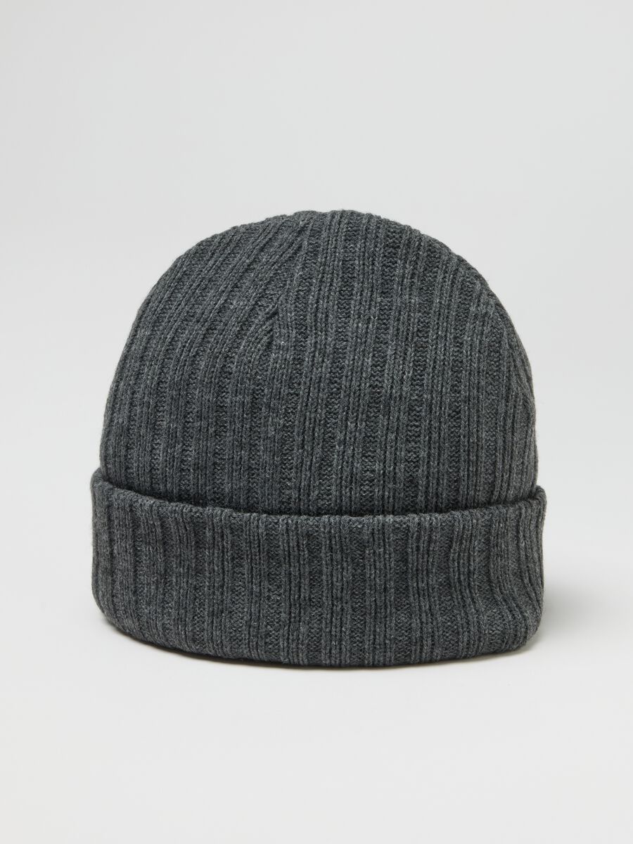 Heavy Knit Grey Beanie_2