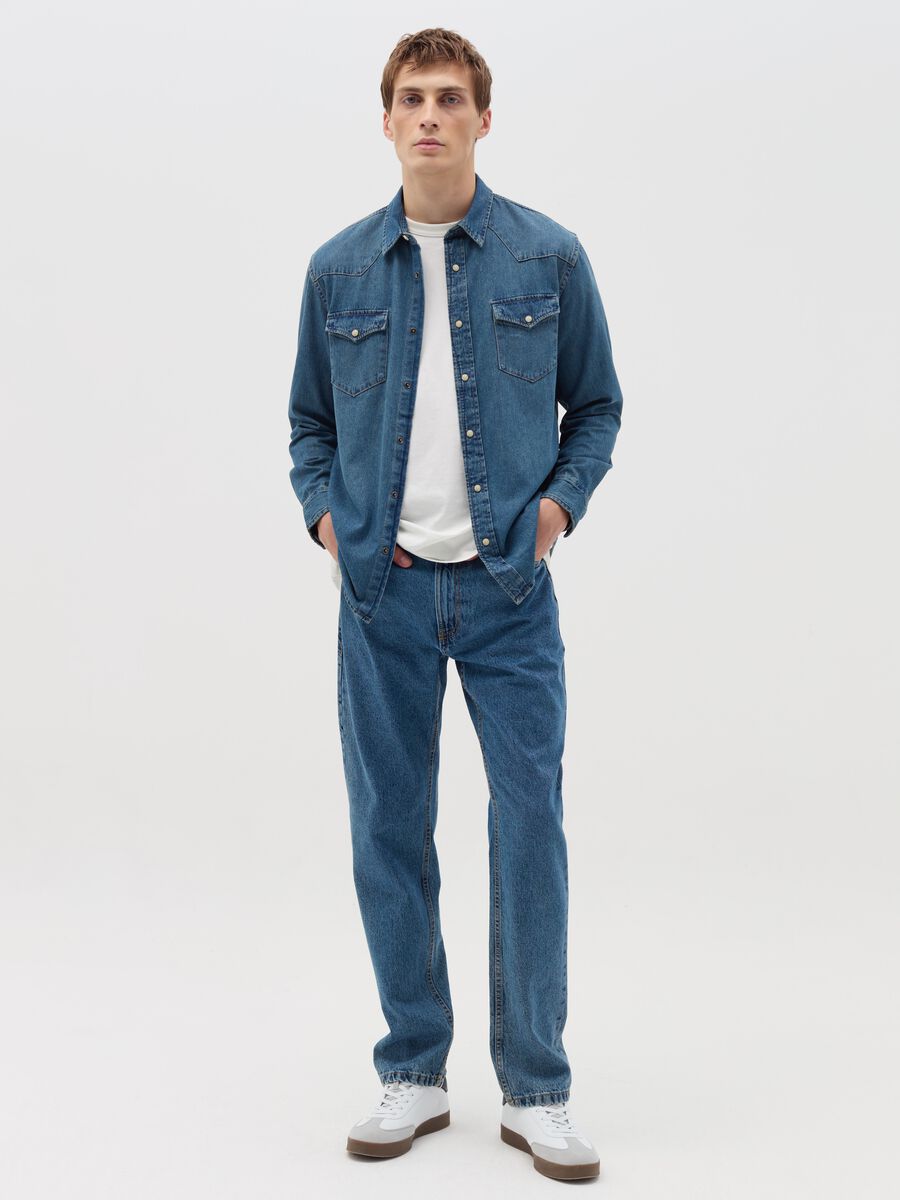 Cowboy shirt in denim_1