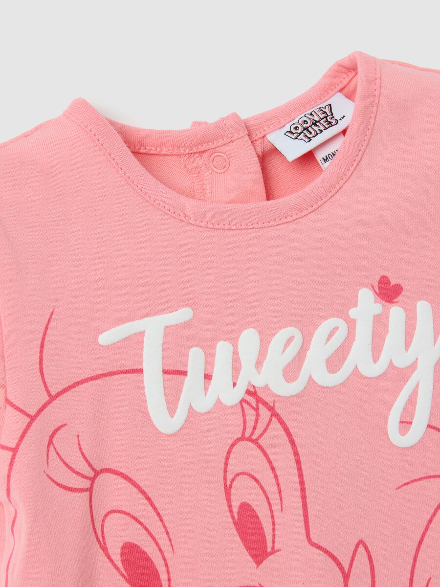 Pink pure cotton baby girl T-shirt with Disney print, regular fit_2